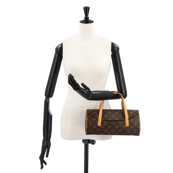 LOUIS VUITTON Monogram Sonatine Hand Bag Brown M51902 Purse 90282136 - Picture 9 of 11